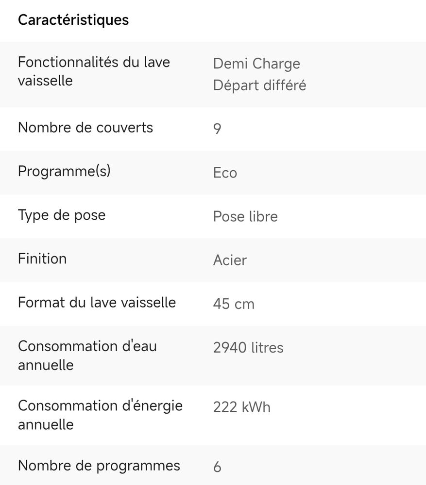 Lave-vaisselle 130 Mours (95)