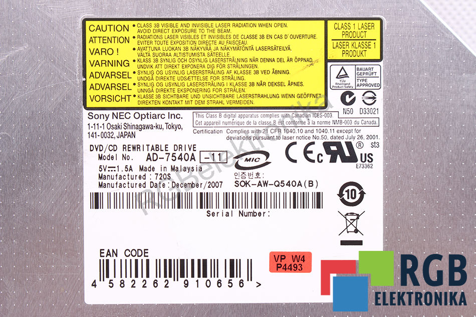 lecteur pc portable CD/DVP/REWR/table drive  modele AD-7540A 25 Versailles (78)