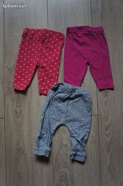 3 LEGGINGS FILLE TAILLE 3 MOIS 1 Chaumont (52)