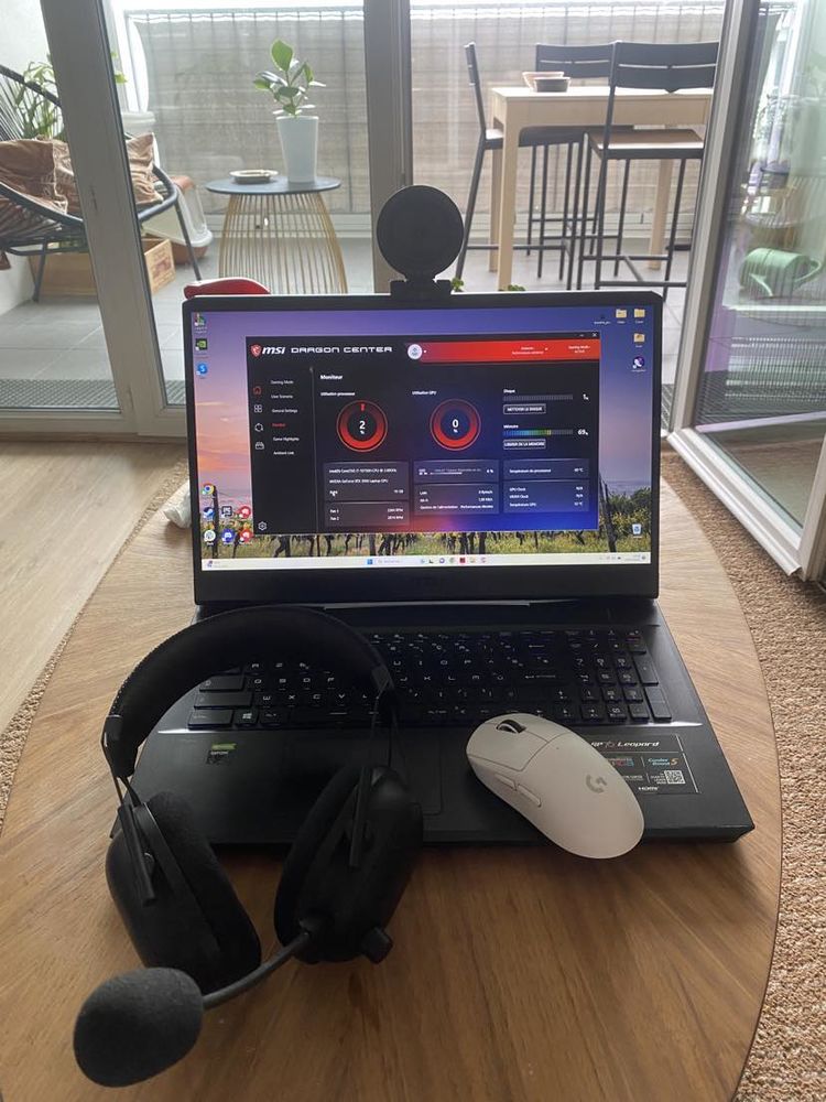 msi l�opard gp76 10ue + souris + casque + webcam 1400 Bordeaux (33)