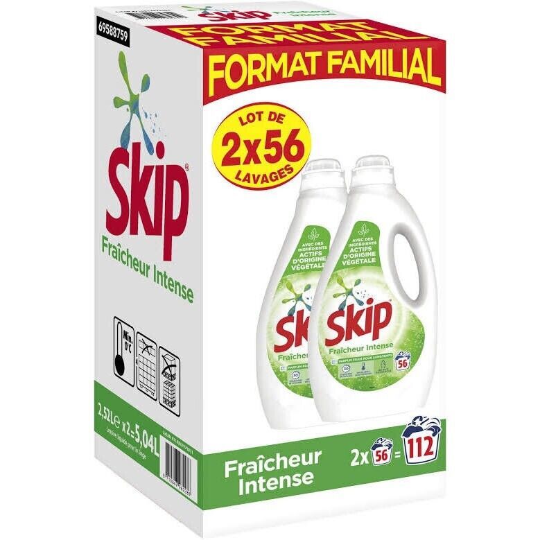 Lessive liquide SKIP fraicheur intense 2x56 lavages 16 Nanterre (92)