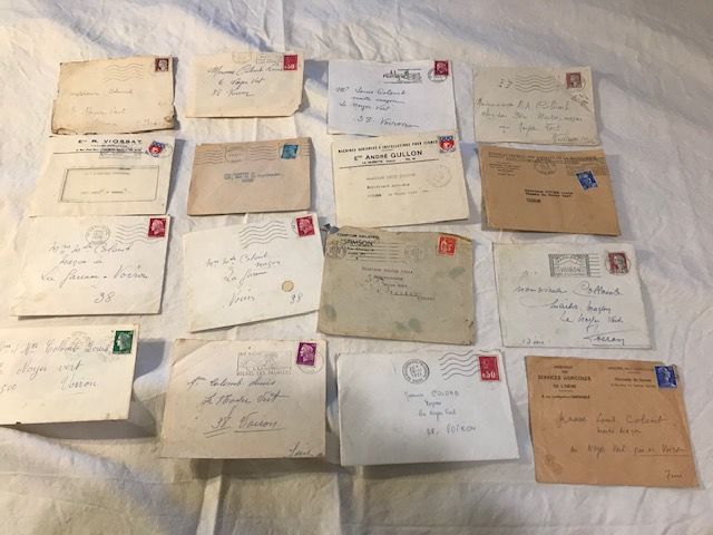  lettres de 1923 � 1977 15 Mottier (38)