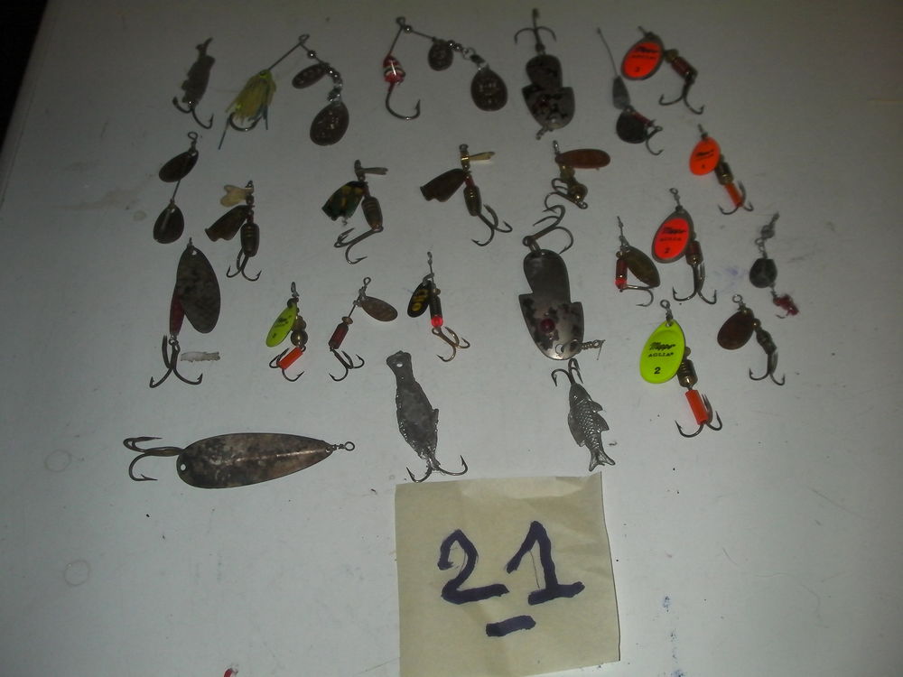 Leurres de pêche cuillers N° 21 30 Roques (31)