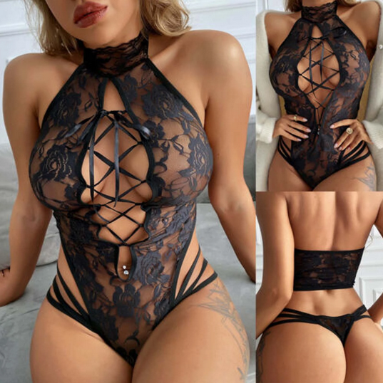 Lingerie �rotique Sexy noire en dentelle transparente. 15 La Gaude (06)