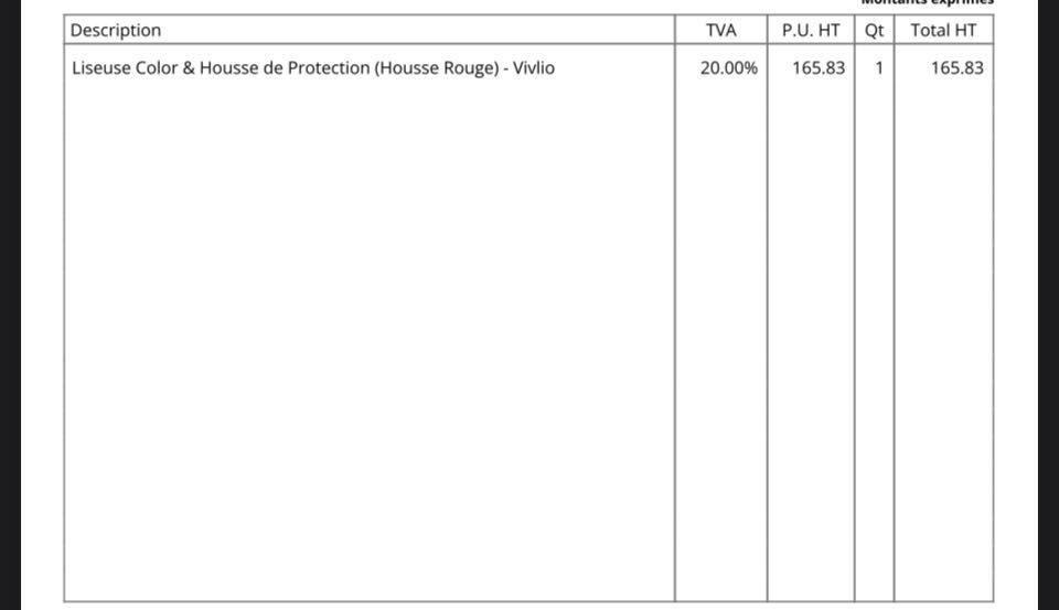 Liseuse HS Vivlio Color 45 Cagnes-sur-Mer (06)