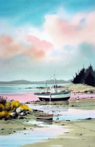 Litho en tirage limit� N�195/250 sign�e au crayon 0 Le Roc-Saint-Andr� (56)