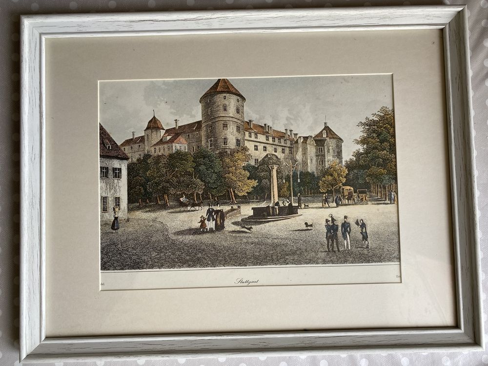 Lithographie avec cadre de Stuttgart au 19 Eme si�cle. 35 Lasson (14)