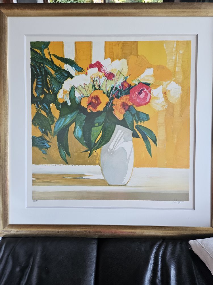 Lithographie de J.Brissoni parfait �tat 180 Villars (42)