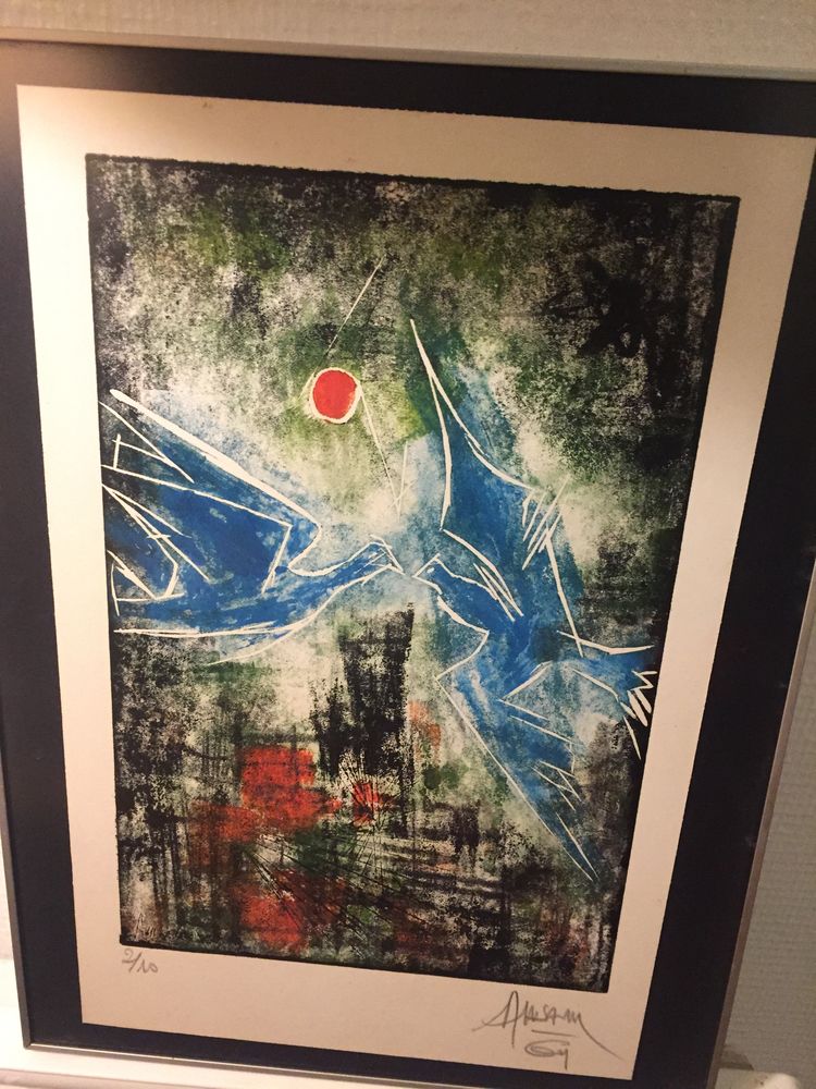 lithographie encadr�e 30 Antibes (06)