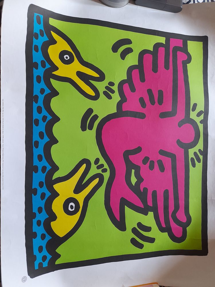 Lithographie de keith haring 500 Marcigny (71)