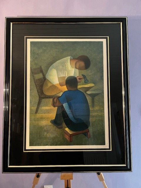 Lithographie par Louis TOFFOLI 150 Saclay (91)