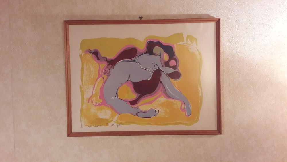 Lithographie originale de Daniel Mangion  �rotique n� 3  100 Romorantin-Lanthenay (41)