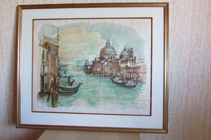 Lithographie originale de Venise par Jean Pradel 250 Castres (81)