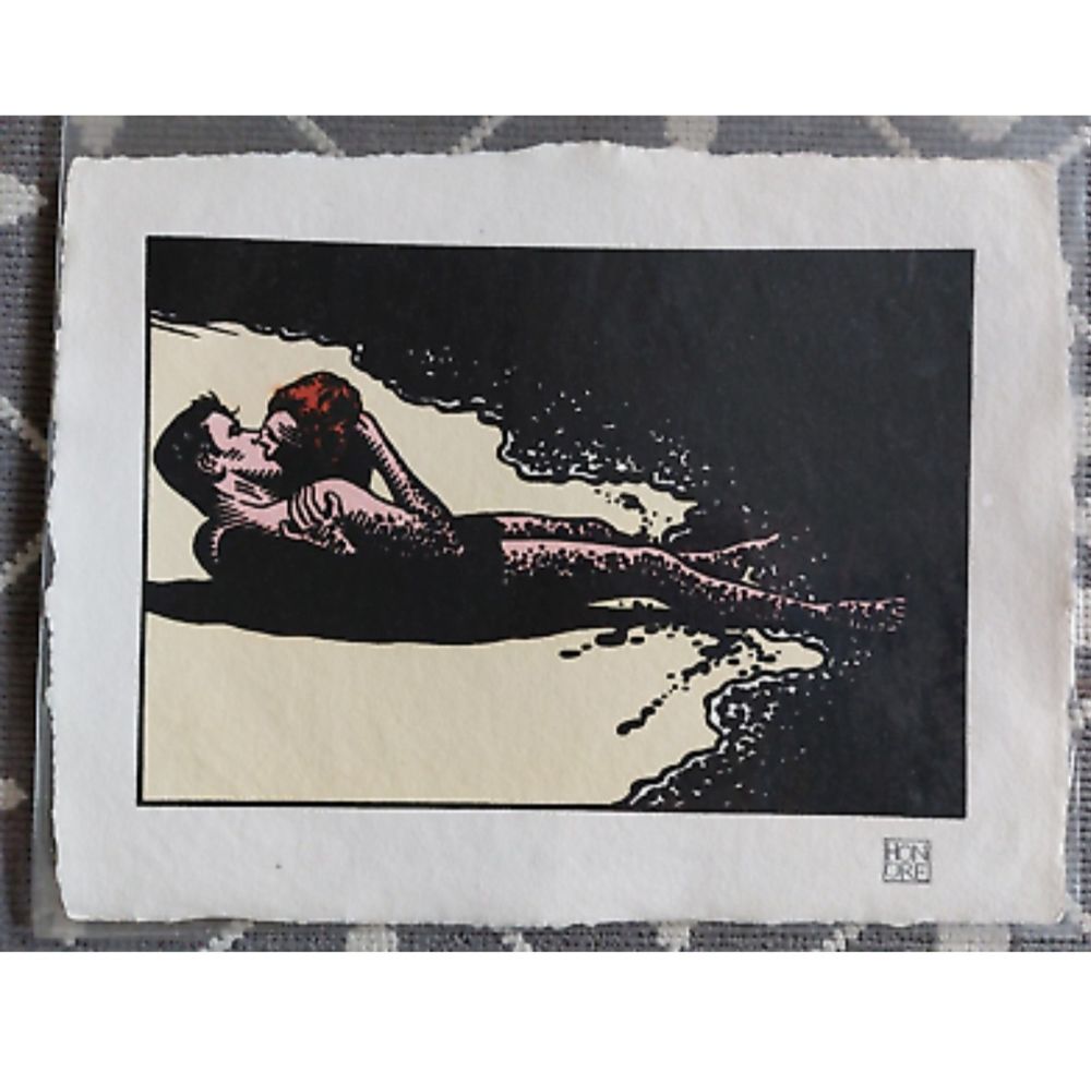 Lithographie sign�e Honor� 225 Carpentras (84)