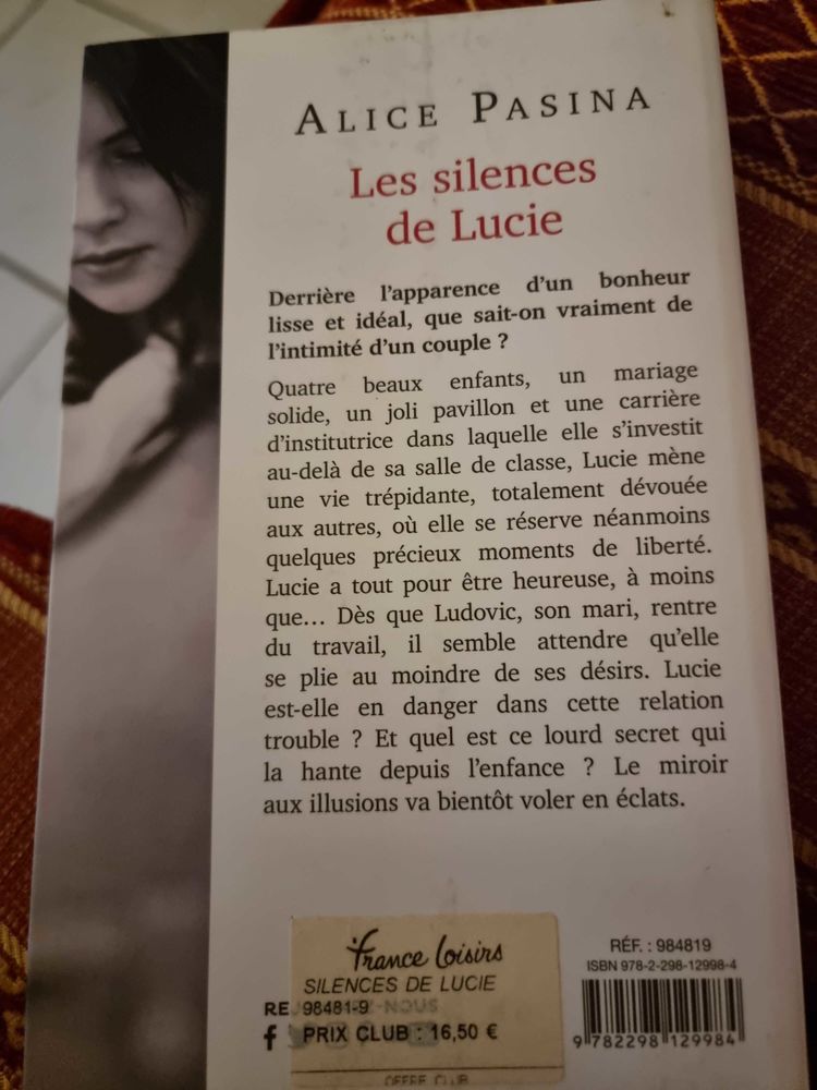 Livre de Alice Pasina 5 B�thune (62)