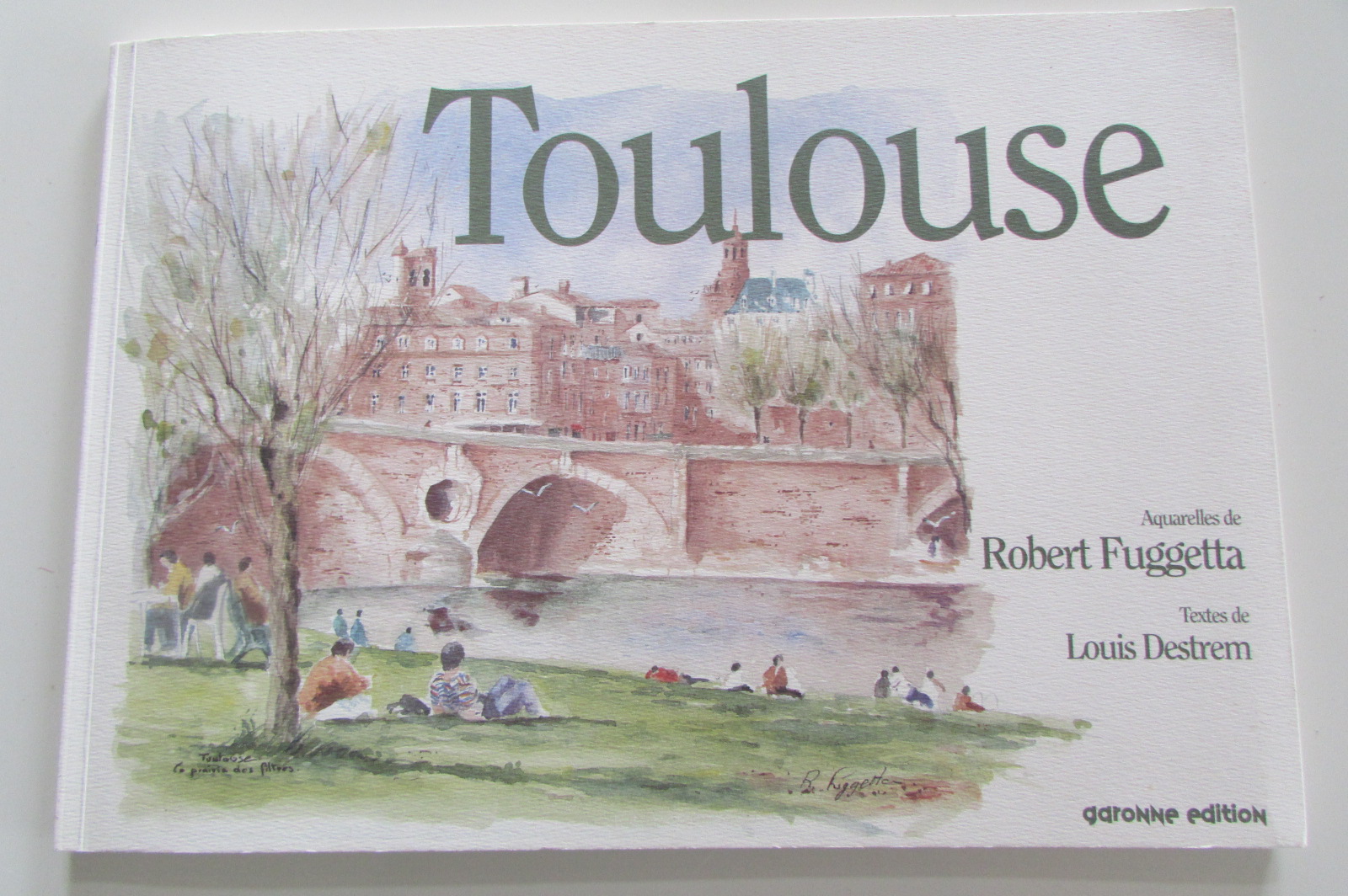 Livre Aquarelles Toulouse de Fuggetta et Destrem Ed Garonne 22 Montfa (81)