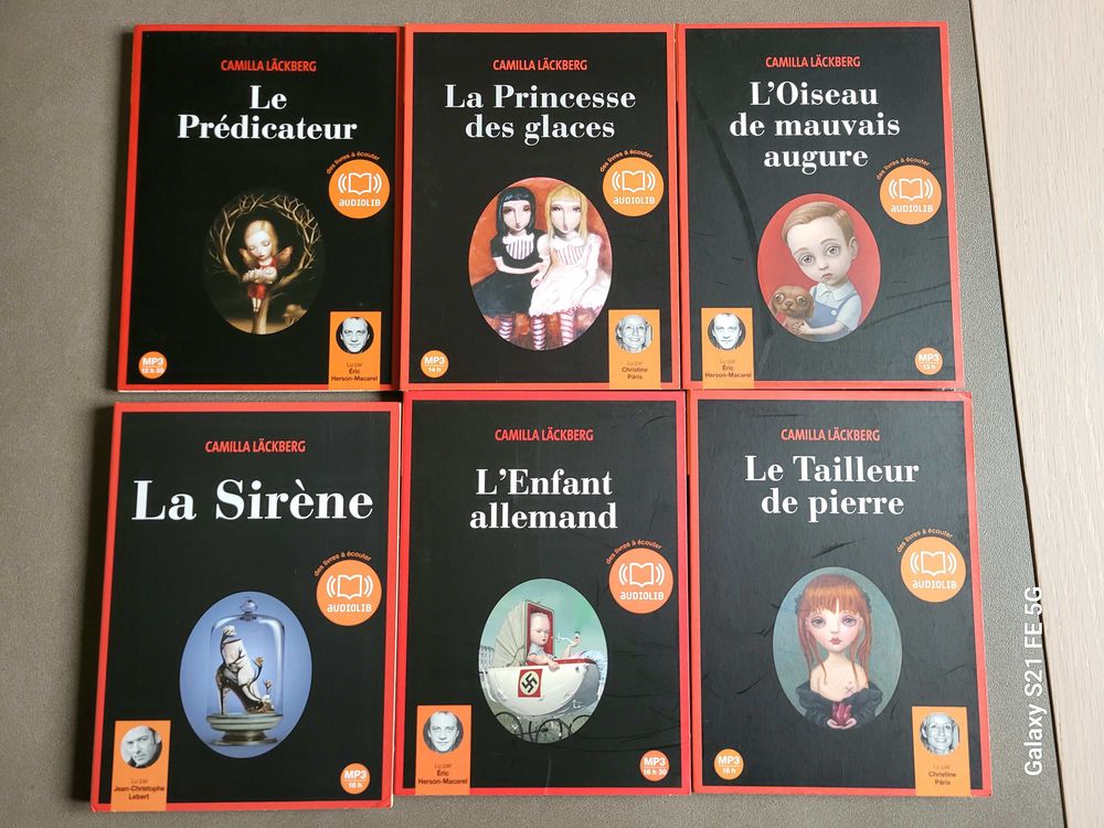 Livre audio collection  Camilla Lackberg 40 Yzengremer (80)