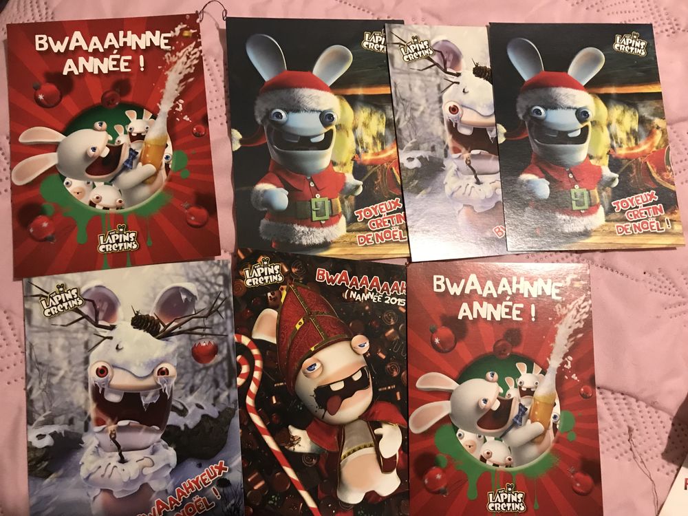 Livre de jeu + cartes  NOEL  DES LAPINS CRETINS 8 Saint-Genis-Laval (69)