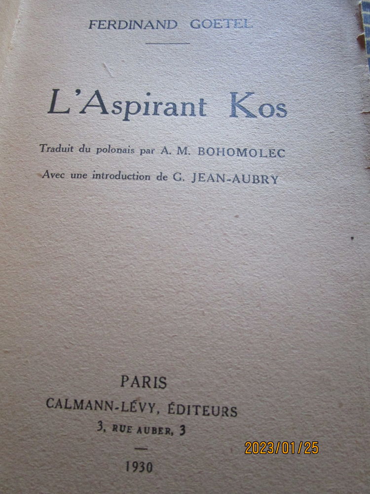 livre collection 7 Aubenas (07)