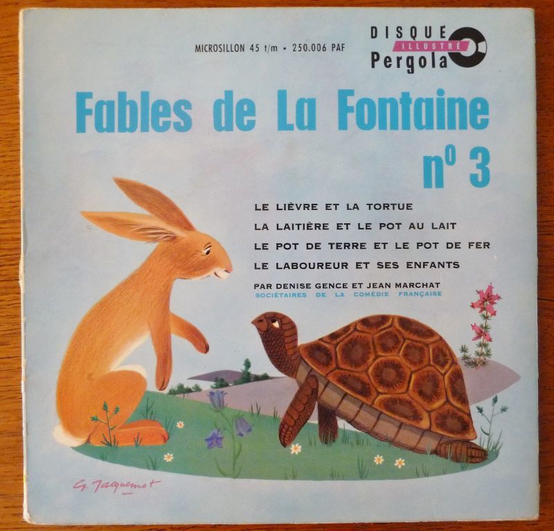 Livre disque vinyl Fables de la FONTAINE 5 Lille (59)