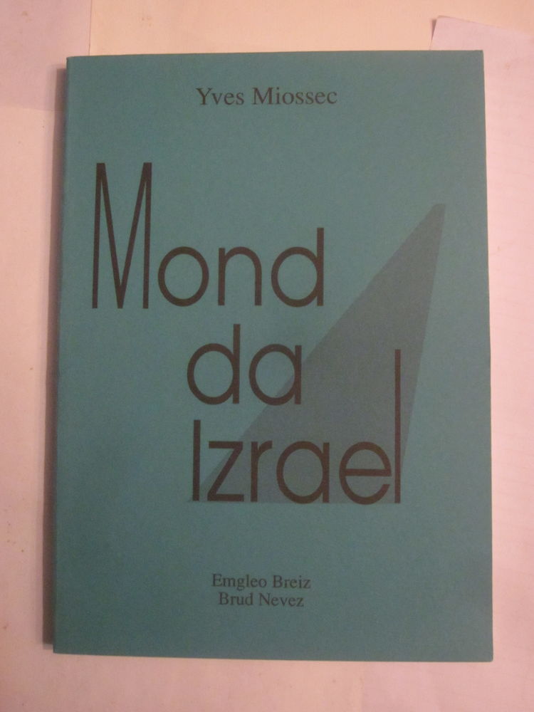 Livre �crit en breton  MOND DA IZRAEL 8 Brest (29)