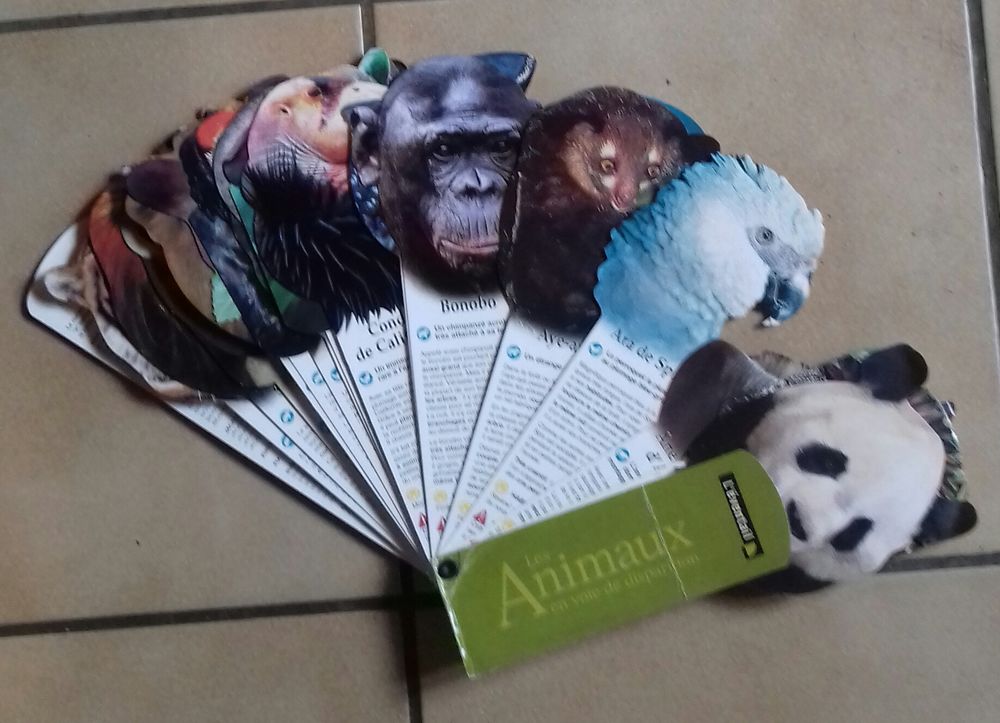 LIVRE ENFANTS EVENTAIL d'ANIMAUX � PROTEGER 5 Boucau (64)