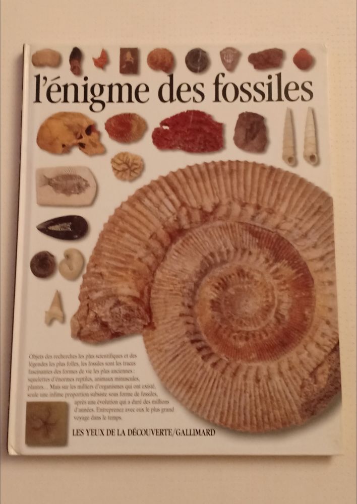 Livre l'�nigme des fossiles 4 Courbevoie (92)