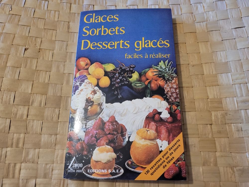 Livre Glaces, sorbets et desserts glacés 6 Aix-en-Provence (13)