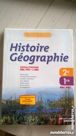 Livre Histoire Géographie Bac Pro 2de 1re - 