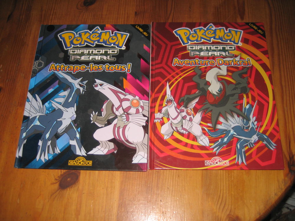 lot 2 livre-jeux POKEMON DIAMAND ET PERLE dragon d'or 10 C�zy (89)