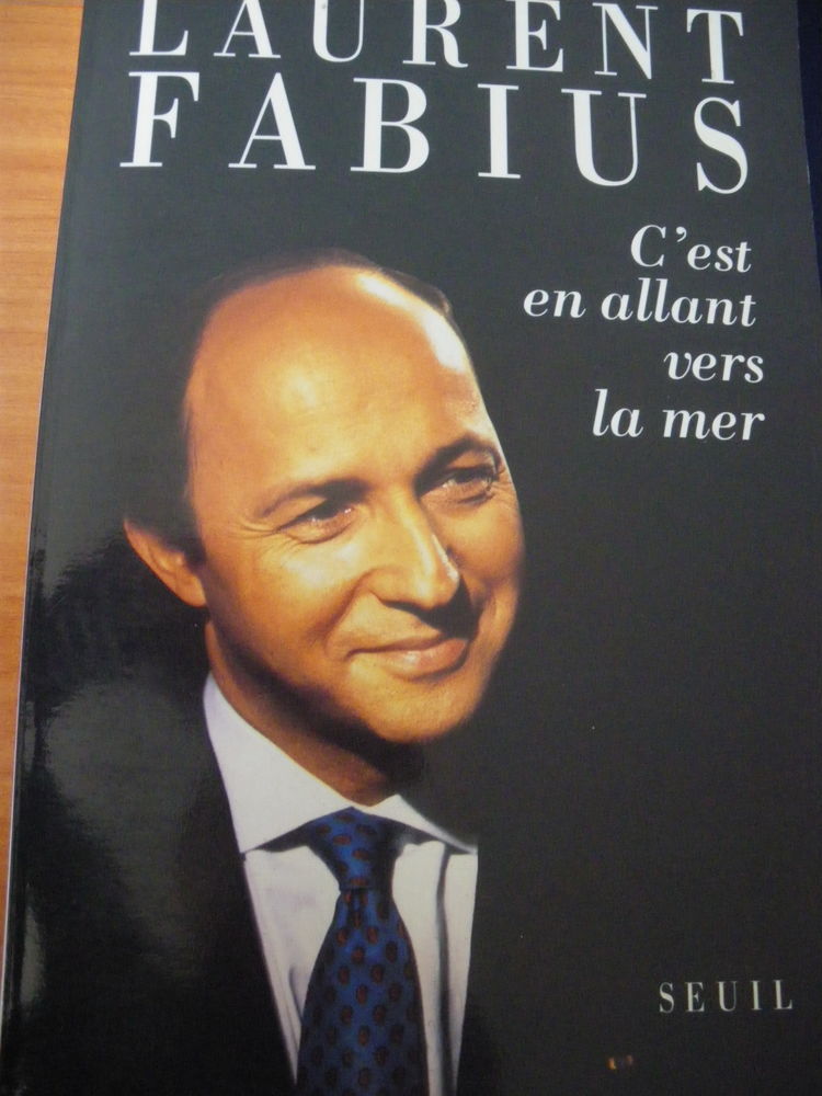Livre  Laurent Fabius  d�dicac� 0 Elbeuf (76)