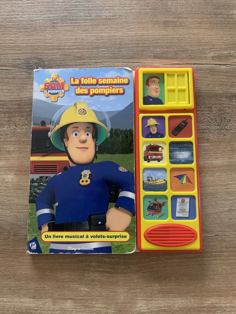 livre musical enfant Sam le pompier    La folle s 4 Saleilles (66)