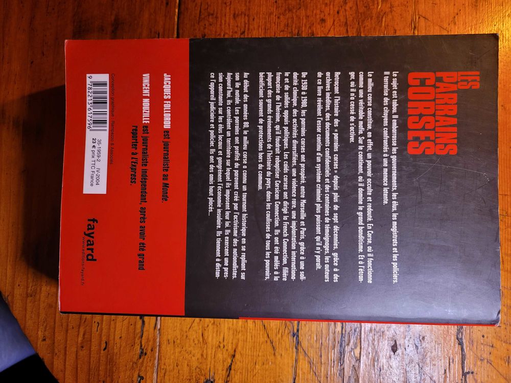 livre les parrains corses 8 Avignon (84)