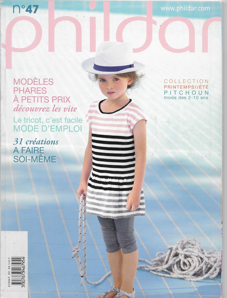 Livre ,Phildar No 47 Enfant 31 cr�ations 5 Tours (37)