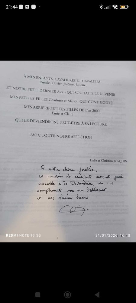 livre pr�cis de l'homme de cheval d�dicac� 15 Saint-Julien-en-Genevois (74)