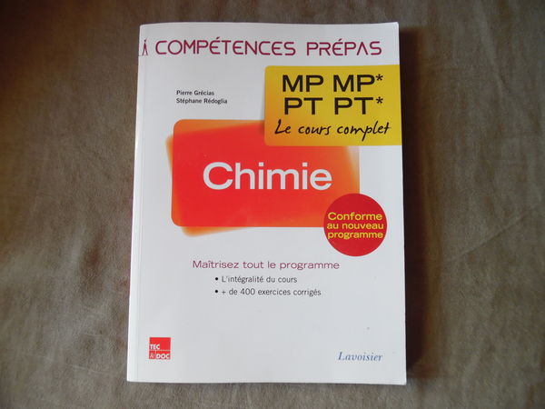 Livre Prépa Chimie Mp Pt - 