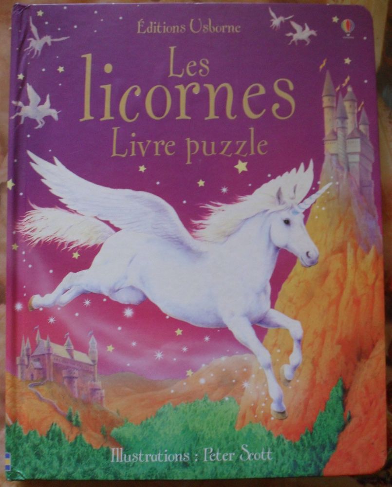 Livre PUZZLE les Licornes Editions Usborne en excellent état 12 Montreuil (93)