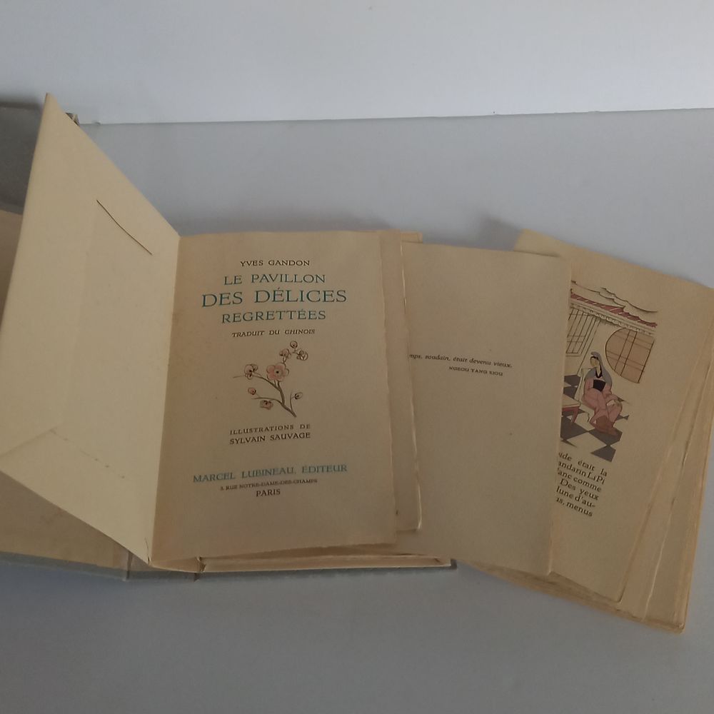 Livre rare, Le pavillon des d�lices regrett�es, Y. Gandon, e 90 Saumur (49)