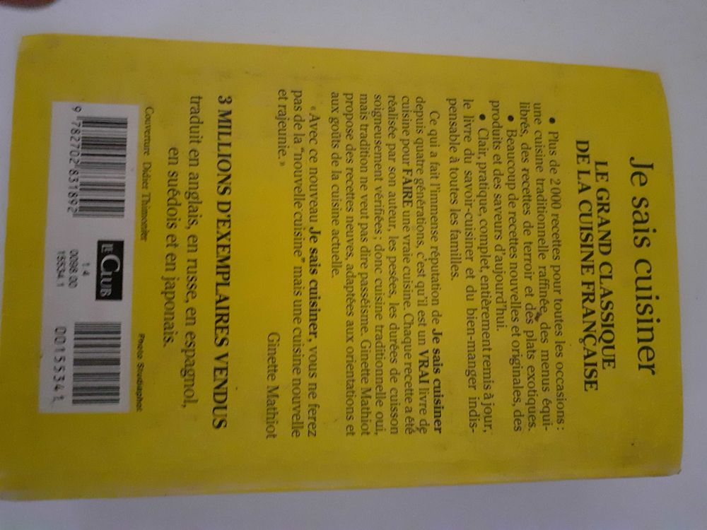 livre de recettes 5 Laon (02)