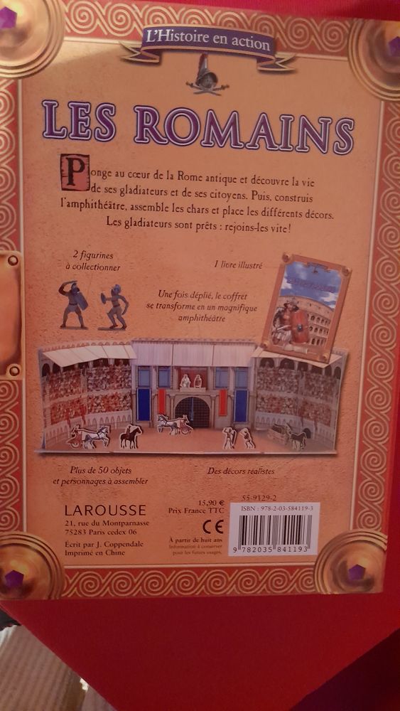 Jeu livre sur les Romains,  collection larousse 4 Mons-en-Bar�ul (59)