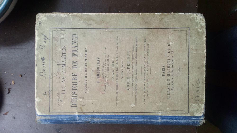 Livre scolaire ancien, Histoire De France, 1882 0 Battrans (70)
