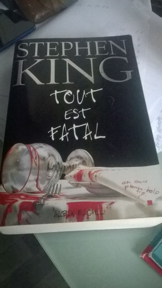 Livre Tout est fatal
Stephen King
2003
Quasi neuf
Ça vou 10 Talange (57)