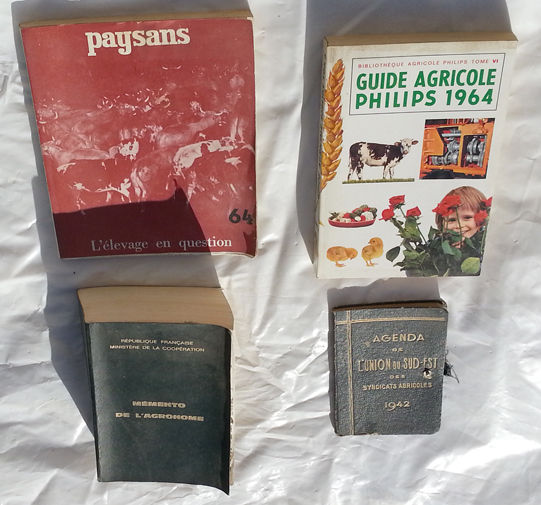 7 Livres d'Agriculture anciens en bon �tat 59 Saint-Clair-sur-Galaure (38)