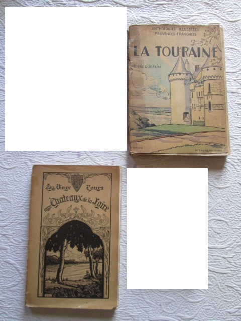 Lot de 2 livres anciens r�gionaux sur la Touraine 10 Herblay (95)