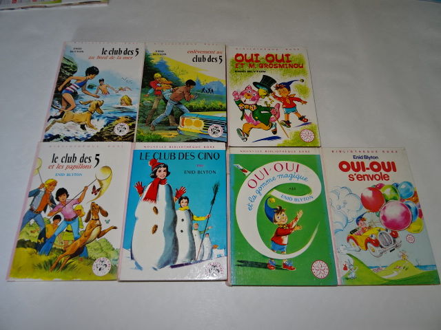 livres blibliot�que rose OUI OUI ,club des cinq 2 Le Teilleul (50)