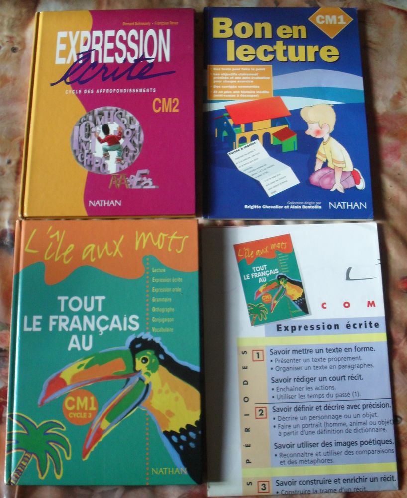 3 livres de Fran�ais cycle 3 �ditions Nathan 25 Montreuil (93)
