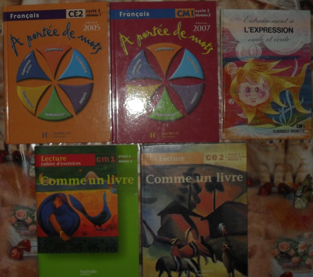 5 livres de Fran�ais cycle3 Hachette en tr�s bon �tat. 30 Montreuil (93)