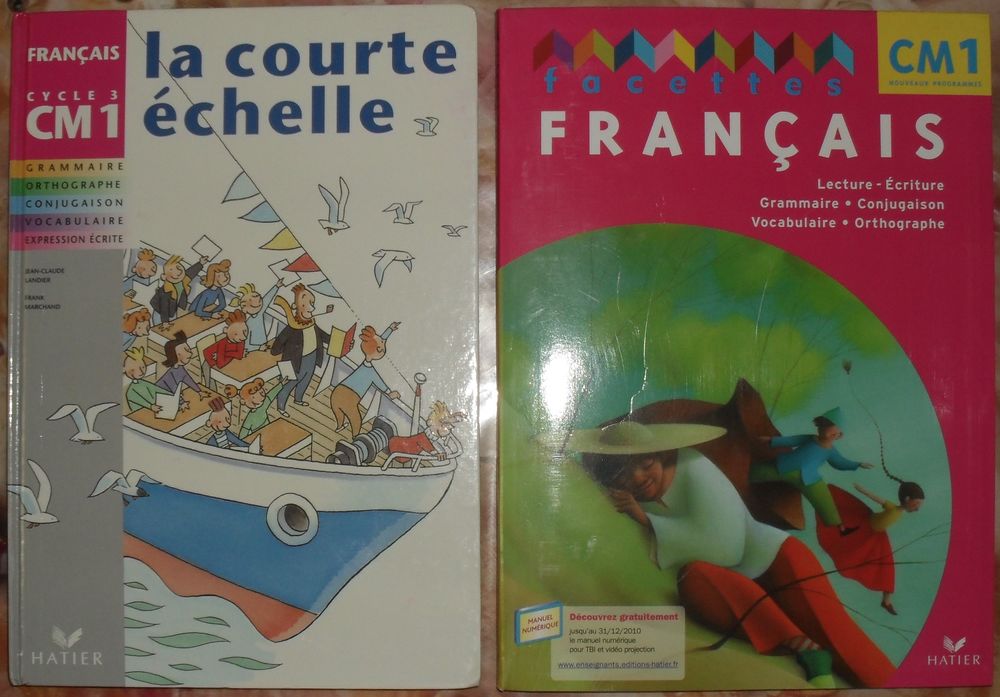 Lot de 2 livres de Français CM1 des Editions Hatier  15 Montreuil (93)