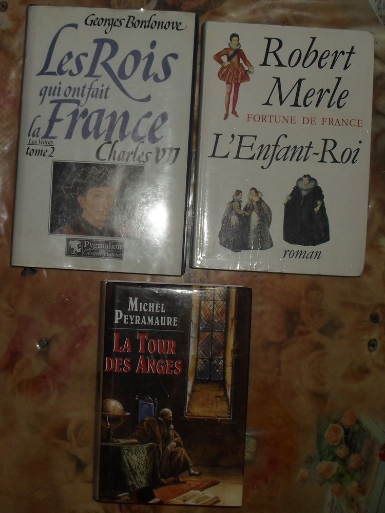  3 livres d'Hist Charles 7, L'Enfant-Roi, La Tour des Anges 20 Montreuil (93)