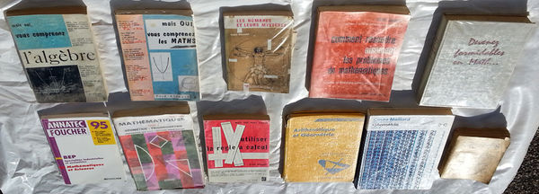 11 livres de Math�matiques en bon �tat 69 Saint-Clair-sur-Galaure (38)